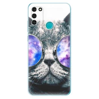 Odolné silikonové pouzdro iSaprio - Galaxy Cat - Honor 9A