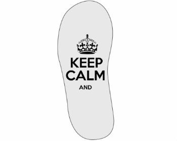 Sandály-žabky Keep calm