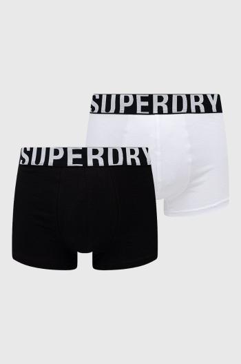 Boxerky Superdry (2-pack) bílá barva