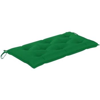 Poduška na zahradní lavici zelená 100 x 50 x 7 cm textil (314937)
