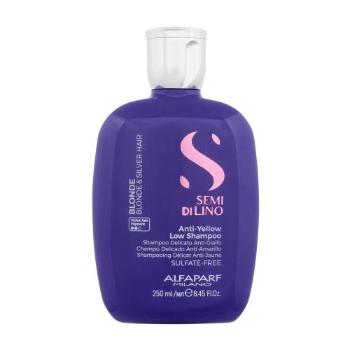 ALFAPARF MILANO Semi Di Lino Anti-Yellow Low Shampoo 250 ml šampon pro ženy na blond vlasy; na šedivé vlasy