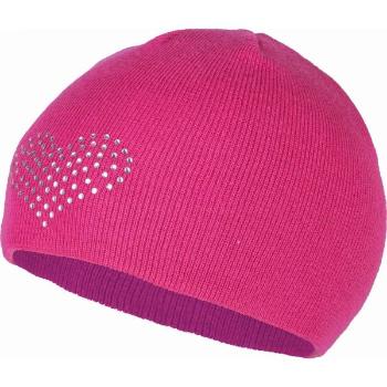 Lewro BEEDRIL Dívčí pletená čepice, růžová, velikost 4-7