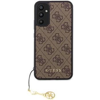 Guess 4G Charms Zadní Kryt pro Samsung Galaxy A34 5G Brown (GUHCSA34GF4GBR)