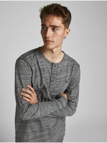 Šedé basic tričko Jack & Jones Bluliam