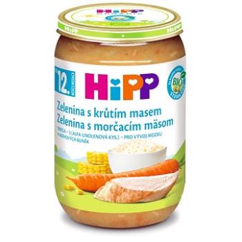 HiPP BIO Zelenina s krůtím masem 12 m+, 220 g (9062300103509)