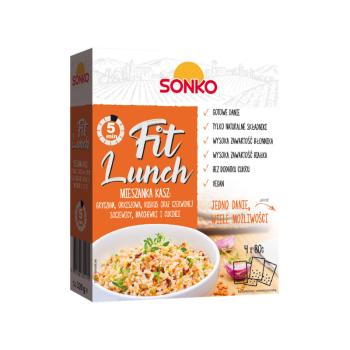 Fit Lunch mix krup s červenou čočkou 4 x 80 g - SONKO