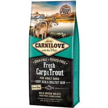 Carnilove fresh carp & trout shiny hair & healthy skin for adult dogs 12 kg (8595602527557)