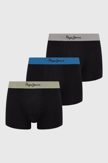 Boxerky Pepe Jeans Brando pánské, černá barva