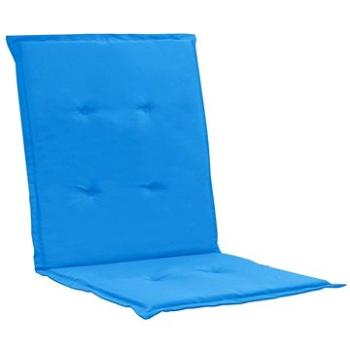 Podušky na zahradní židle 2 ks modré 100 × 50 × 3 cm