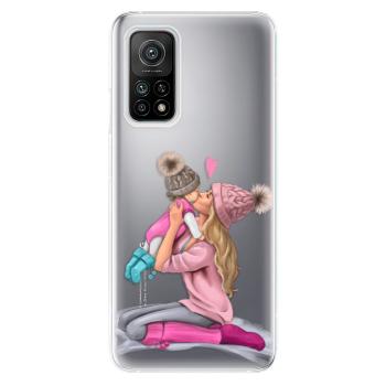 Odolné silikonové pouzdro iSaprio - Kissing Mom - Blond and Girl - Xiaomi Mi 10T / Mi 10T Pro