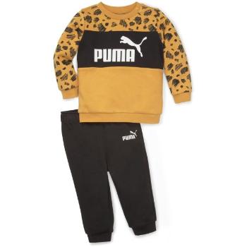 Puma ESSENTIALS+ MATES INFANTS JOGGER FL DESERT Dětská tepláková souprava, černá, velikost