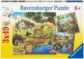 Ravensburger Domácí zvířata 3x49 dílků