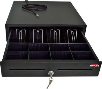 Virtuos pokladní zásuvka S-410, 4B/8C, 24V, matná černá, EKO0103