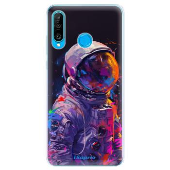 Odolné silikonové pouzdro iSaprio - Neon Astronaut - Huawei P30 Lite