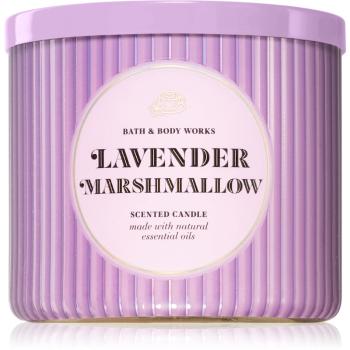Bath & Body Works Lavender Marshmallow vonná svíčka 411 g
