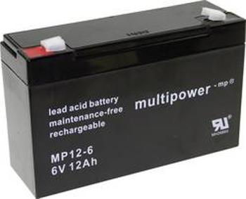 Olověný akumulátor multipower PB-6-12-6,35 MP12-6, 12 Ah, 6 V