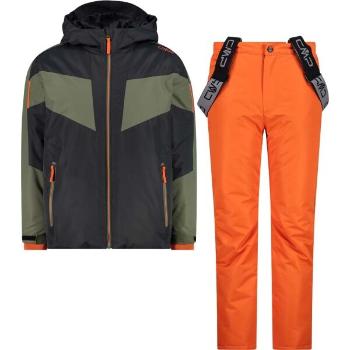 CMP KID SET JACKET AND PANT Chlapecký lyžařský komplet, oranžová, velikost