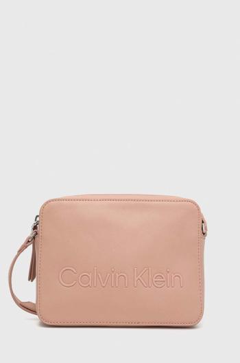 kabelka Calvin Klein růžová barva