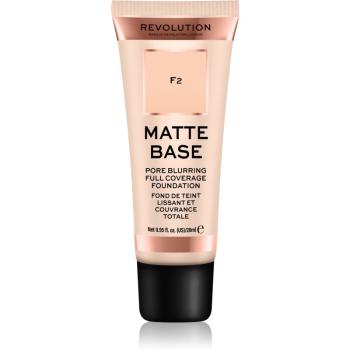 Makeup Revolution Matte Base krycí make-up odstín F2 28 ml