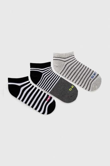 Ponožky Dkny 3-pack dámské, šedá barva