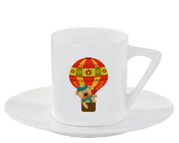 Espresso hrnek s podšálkem 100ml Medvídek a balón