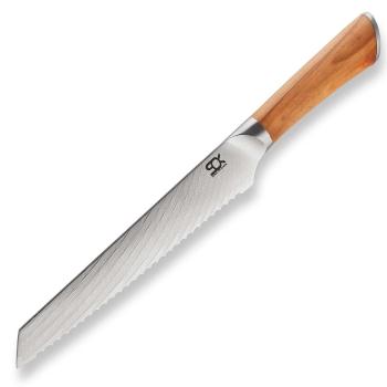 Nůž na pečivo SOK OLIVE SUNSHINE DAMASCUS Dellinger 19 cm