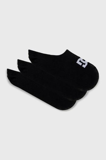 Kotníkové ponožky Dc (3-pack) dámské, černá barva