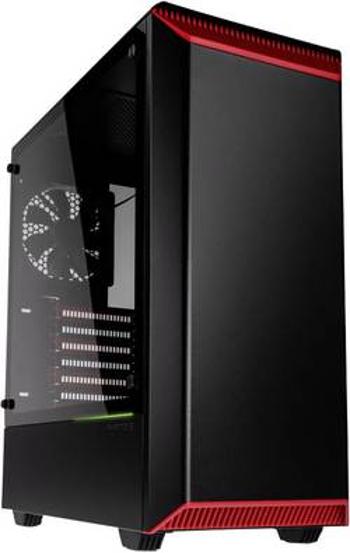 PC skříň midi tower Phanteks Eclipse P300, černá, červená