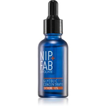 NIP+FAB Glycolic Fix 10% koncentrované noční sérum na obličej 30 ml