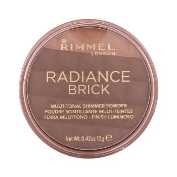 Rimmel London Radiance Brick 12 g bronzer pro ženy 003 Dark