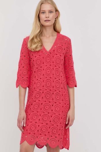 Šaty MAX&Co. růžová barva, mini, jednoduchý