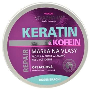 VIVACO Vivapharm KERATINOVÁ regenerační vlasová maska s kofeinem pro ženy 200 ml  (8595635212857)