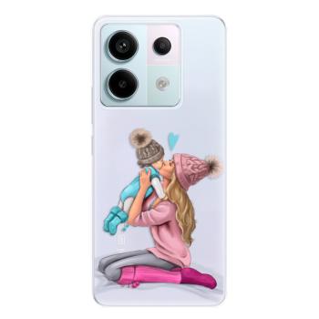 Odolné silikonové pouzdro iSaprio - Kissing Mom - Blond and Boy - Xiaomi Redmi Note 13 Pro 5G / Poco X6 5G