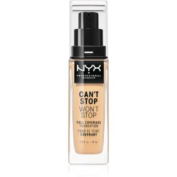 NYX Professional Makeup Can't Stop Won't Stop Full Coverage Foundation vysoce krycí make-up odstín 07 Natural 30 ml