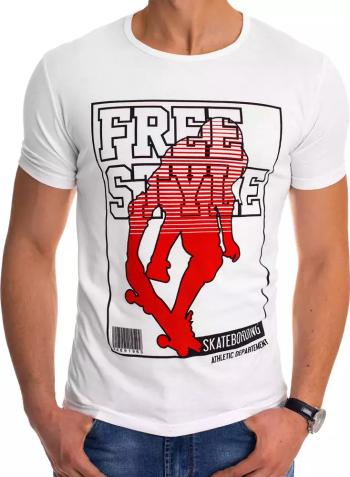 BÍLÉ PÁNSKÉ TRIČKO FREE STYLE RX4487 Velikost: XL