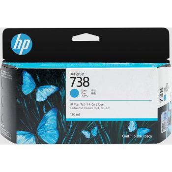 HP 498N5A - originální cartridge HP 738, azurová, 130ml