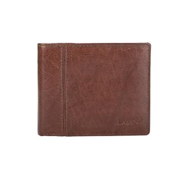 Lagen Pánská peněženka kožená PW 521 Hnědá