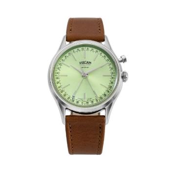 Vulcain Cricket President 39 mm - Pistachio Green - Brown Plain