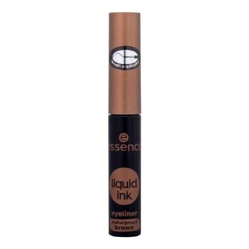 Essence Liquid Ink Eyeliner Waterproof 3 ml oční linka pro ženy Brown tekuté linky