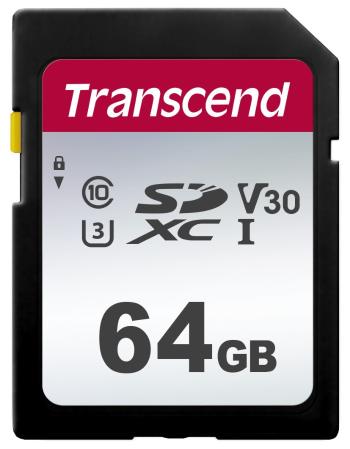 TRANSCEND SDXC karta 64GB 300S, UHS-I U3 V10 (R:100/W:25 MB/s)