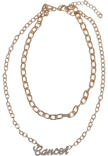 Urban Classics Diamond Zodiac Golden Necklace cancer - UNI