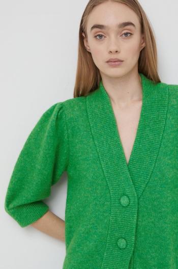 Vlněný svetr Gestuz dámský, zelená barva, lehký