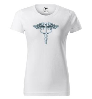 Tričko Caduceus (Velikost: 2XL, Typ: pro ženy, Barva trička: Bílá)