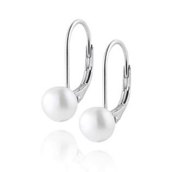 NUBIS® Stříbrné perlové náušnice - NB-3456