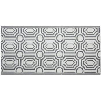 Oboustranný venkovní koberec, tmavě šedý, 90x180 cm,  BIDAR, 120929 (beliani_120929)