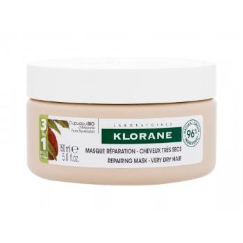 Klorane Organic Cupuaçu Repairing Mask 150 ml maska na vlasy pro ženy na poškozené vlasy; na suché vlasy