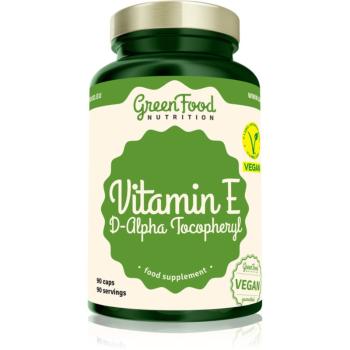 GreenFood Nutrition Vitamin E D-Alpha Tocopheryl kapsle s vitamínem E 90 cps