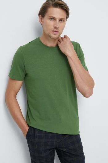 Bavlněné tričko Medicine zelená barva