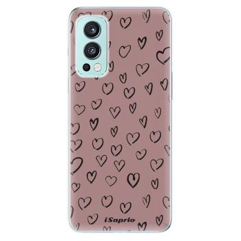 Odolné silikonové pouzdro iSaprio - Heart Dark - OnePlus Nord 2 5G