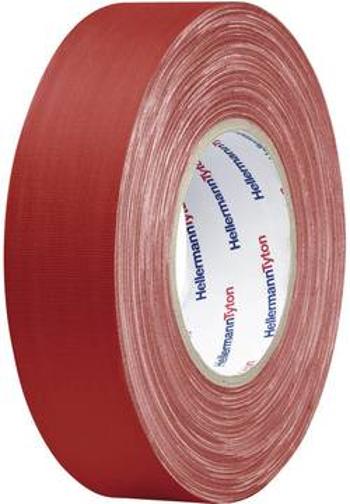 Páska se skelným vláknem HellermannTyton HTAPE-TEX-RD-50x50 712-00901, (d x š) 50 m x 50 mm, kaučuk, červená, 1 ks